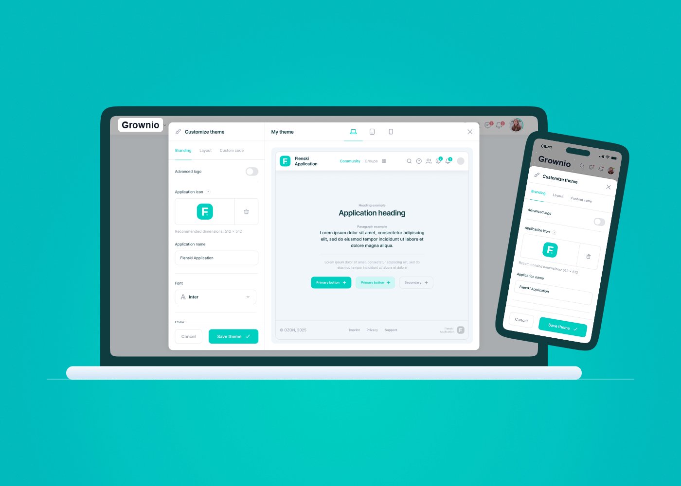 Theme-Editor für dein Corporate Design
