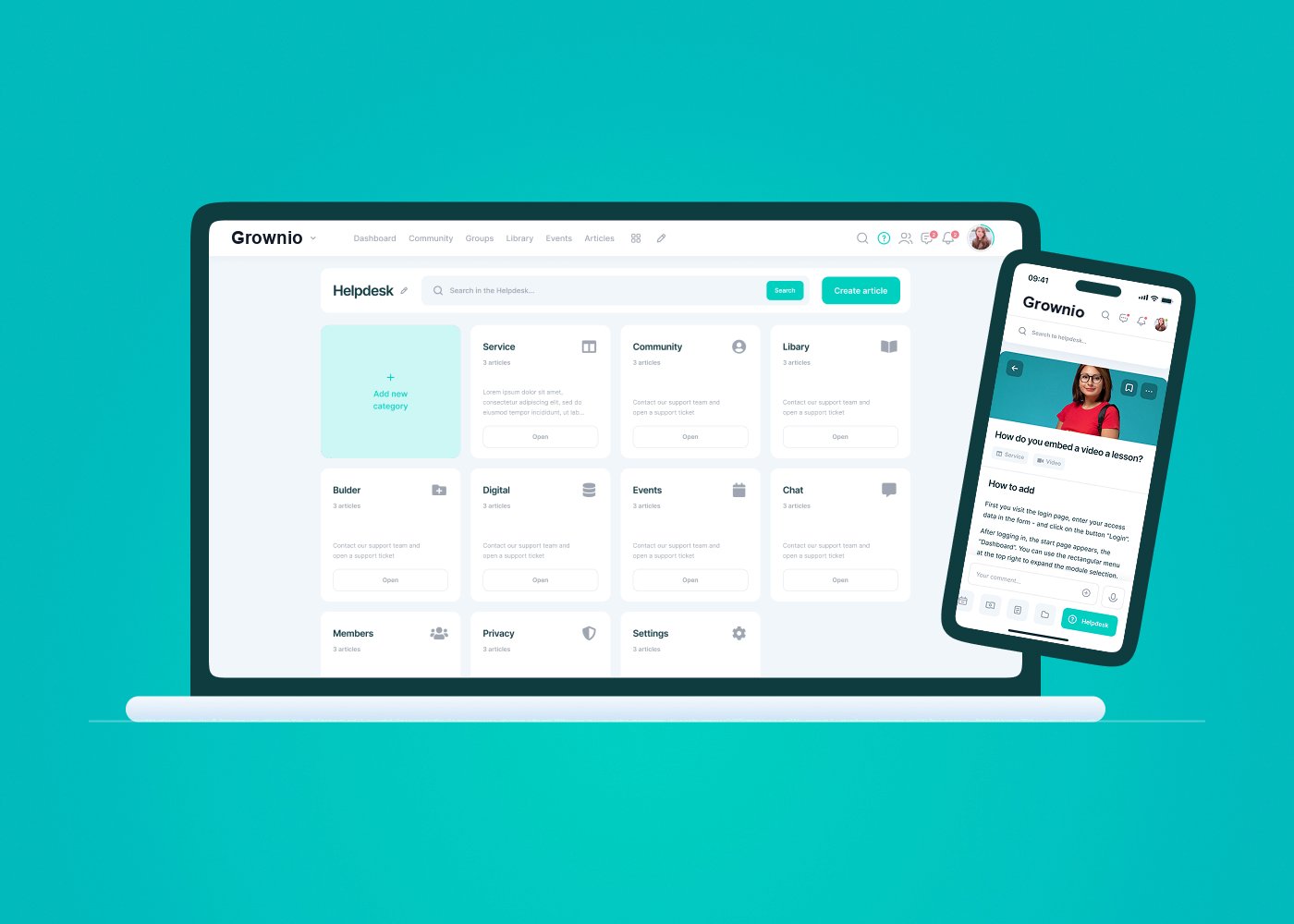 Wissensdatenbank und Helpdesk